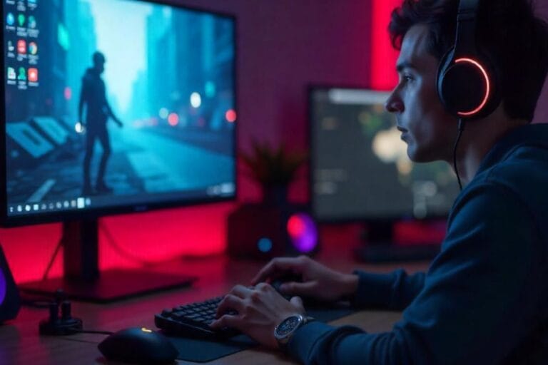 Imagem ilustrativa de um joystick no PC. Foto: Freepik IA.