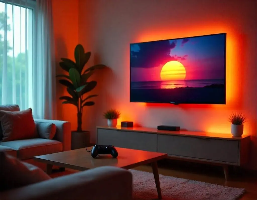 Game Stick sendo iniciado no televisor. Foto: Freepik IA.