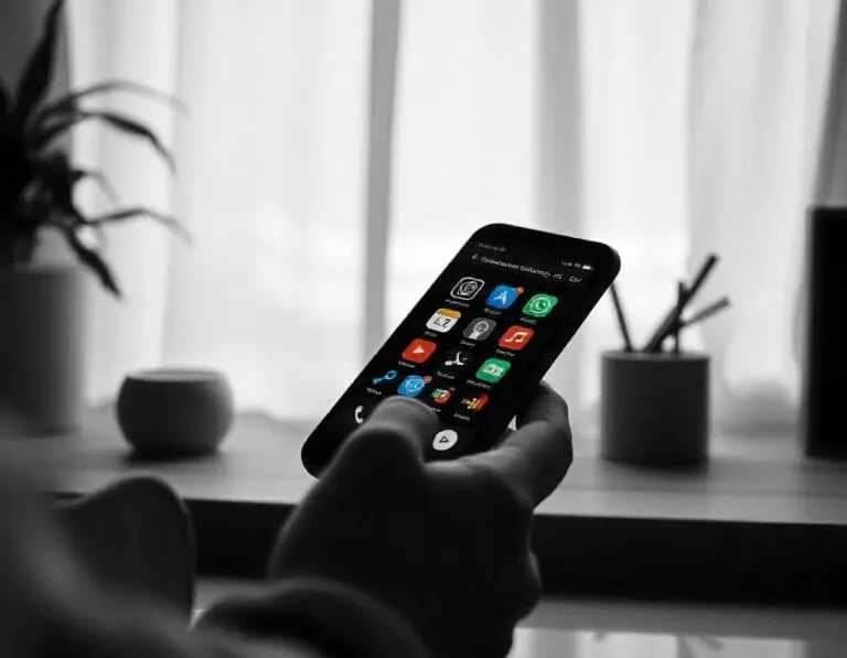Imagem ilustrativa de uma pessoa utilizando um app de edição. Foto: Freepik IA.