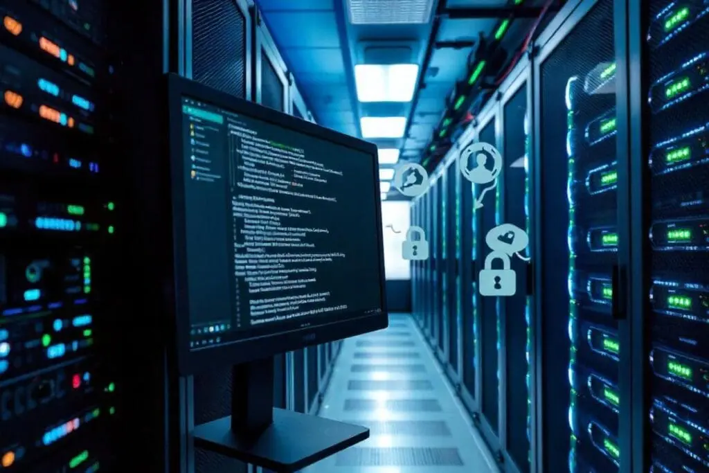 Imagem ilustrativa de um servidor Linux. Foto: Freepik IA.