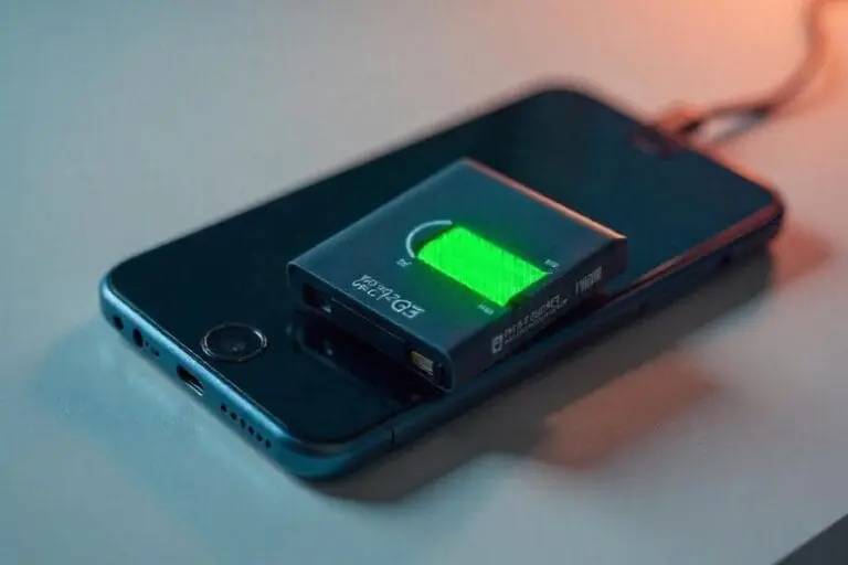 Imagem ilustrativa de um smartphone com a bateria viciada. Foto: Freepik IA.