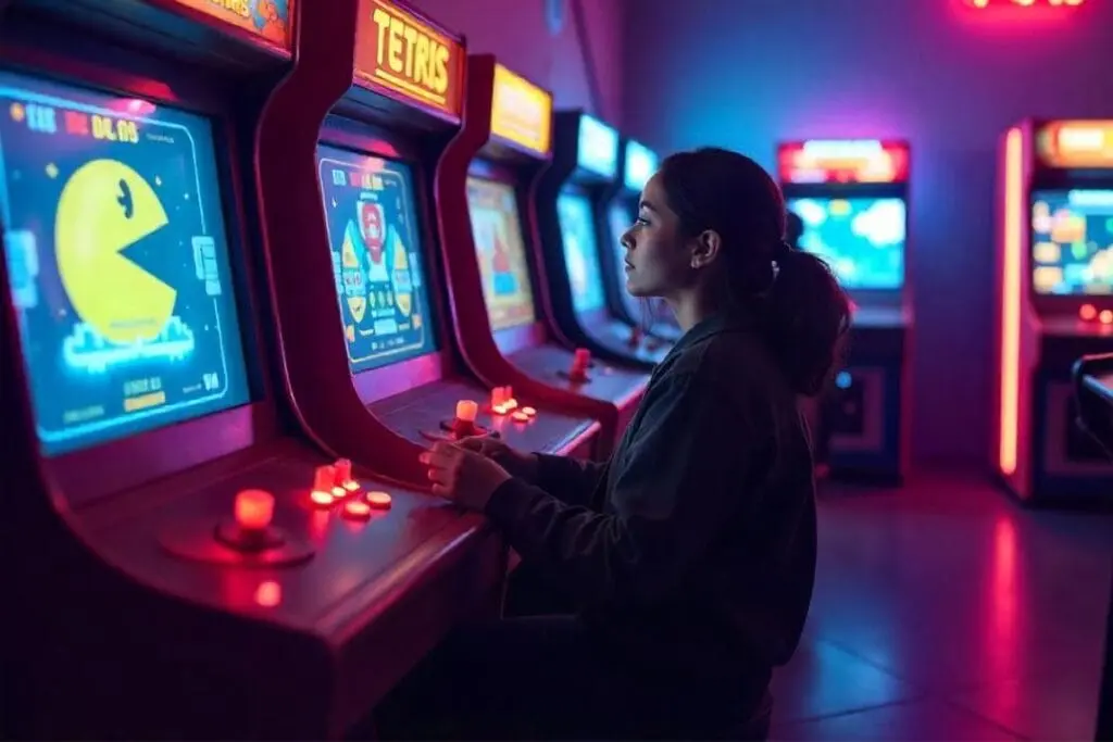 Imagem ilustrativa de jogo arcade. Foto: Freepik IA.