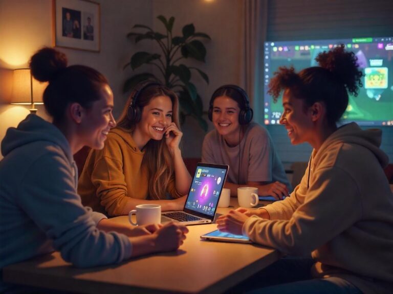 Imagem ilustrativa de amigos jogando online via navegador. Foto: Freepik IA.