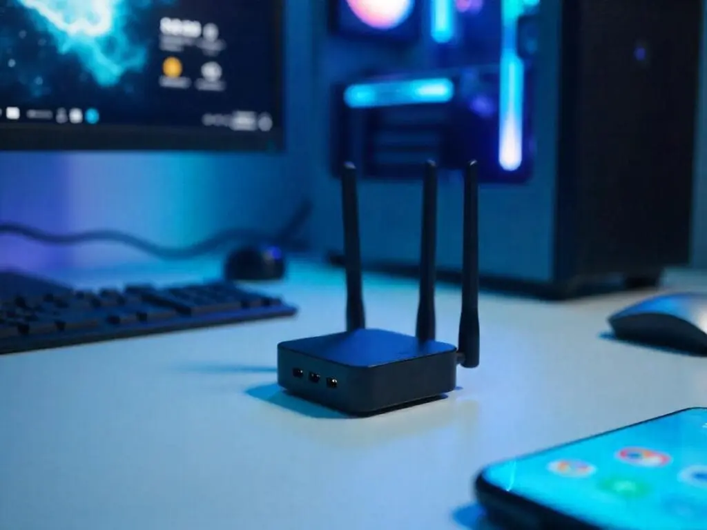 Adaptador de WiFi para PC: Prós, Contras e Como Escolher o Modelo Ideal 1 Imagem de um adaptador wireless para PC. Foto: Freepik IA.