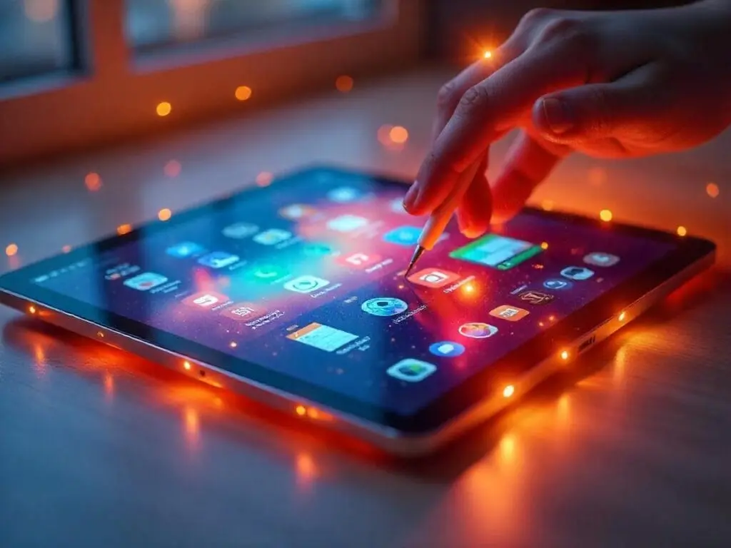 Aplicativos para Tablet: 5 Opções Essenciais para Elevar Sua Produtividade 1 Imagem de aplicativos para funcionar no tablet. Foto: Freepik IA.
