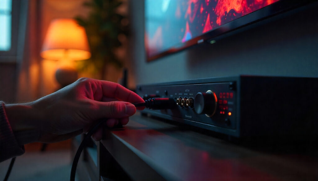 como conectar caixa de som na tv