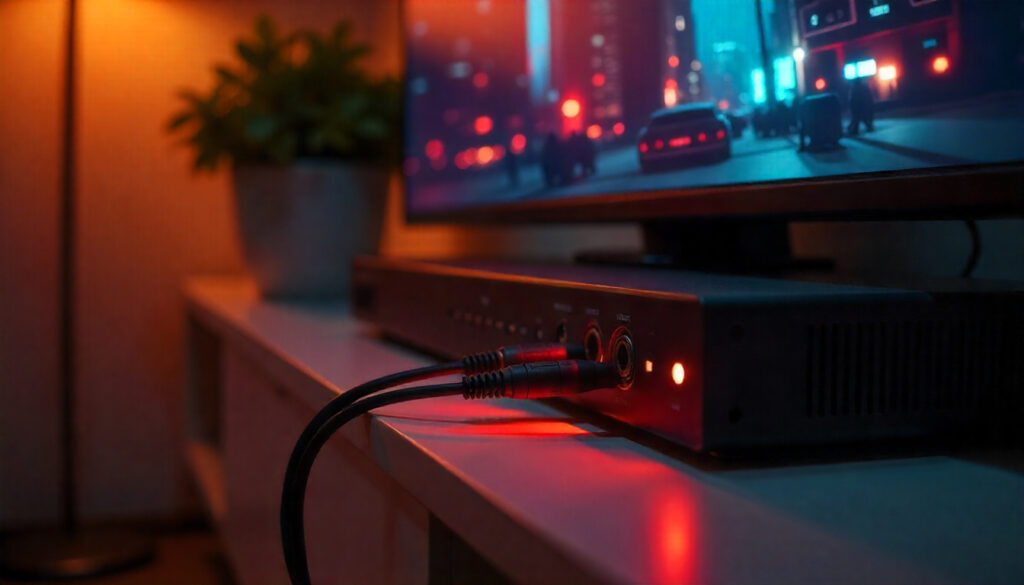como conectar caixa de som na tv