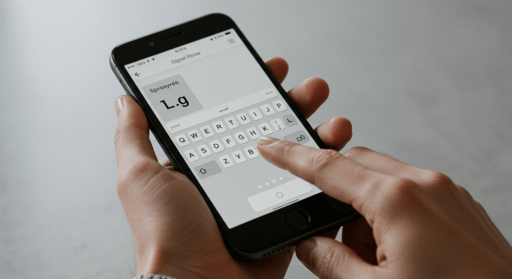 como aumentar a letra do teclado do celular