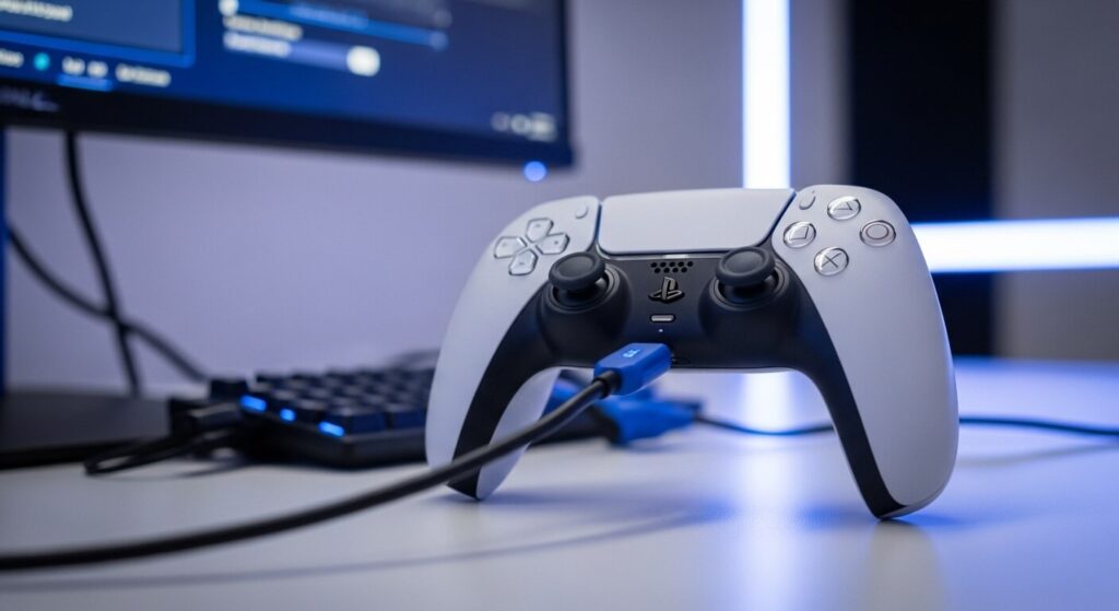como calibrar controle ps5 no pc