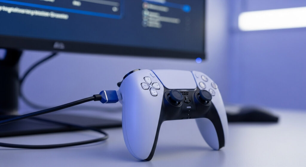 como calibrar controle ps5 no pc