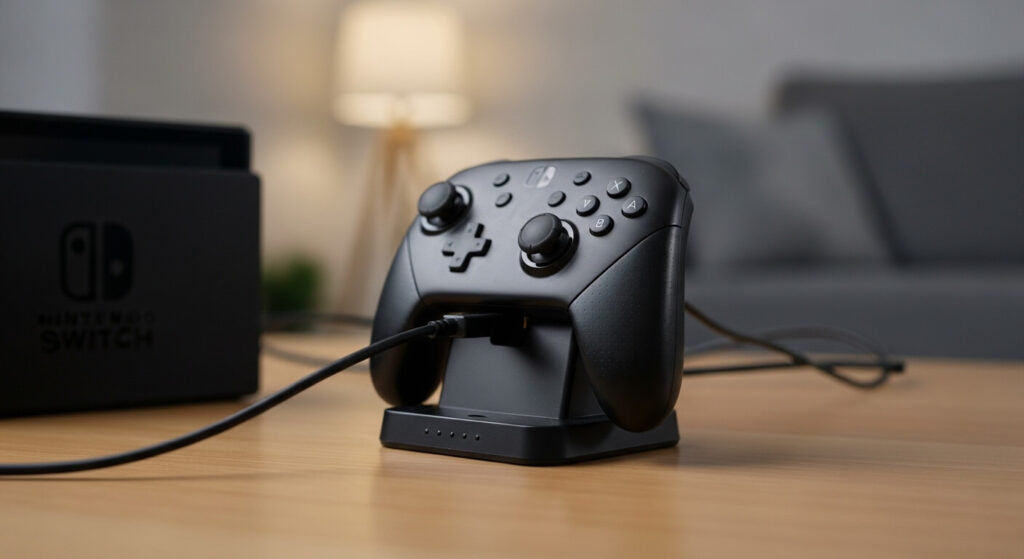 como carregar o controle do nintendo switch