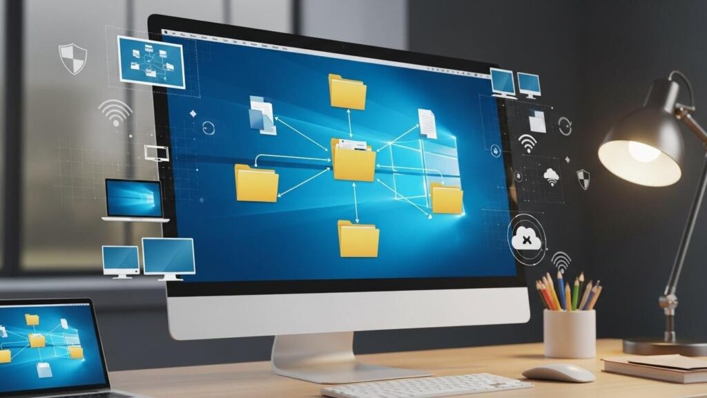 como criar uma pasta compartilhada na rede