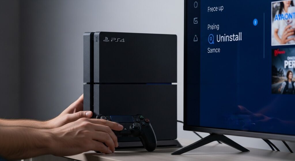 como desinstalar jogos no ps4