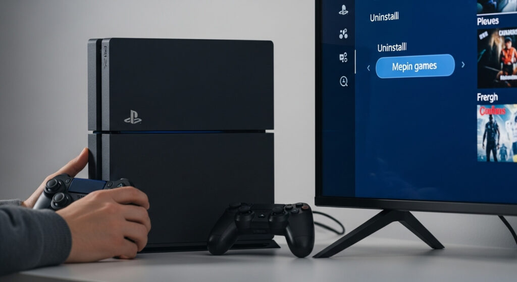 como desinstalar jogos no ps4
