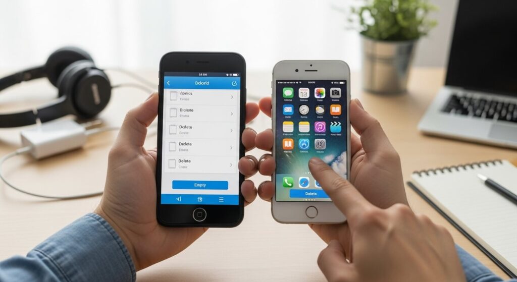 como esvaziar a lixeira do celular