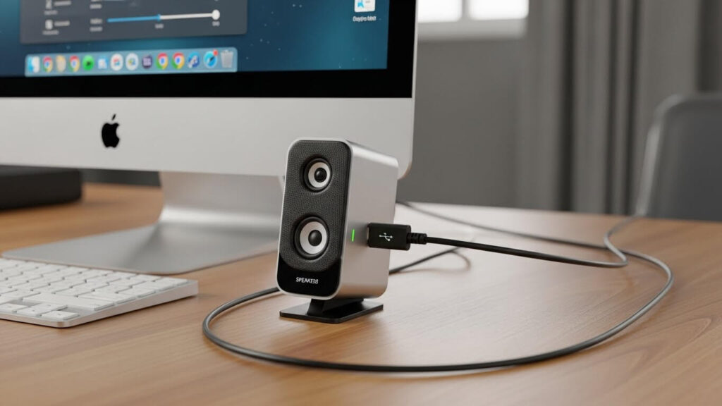 como instalar caixa de som no pc com entrada usb​