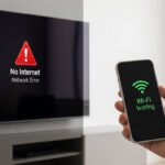 internet funciona no celular mas não na tv