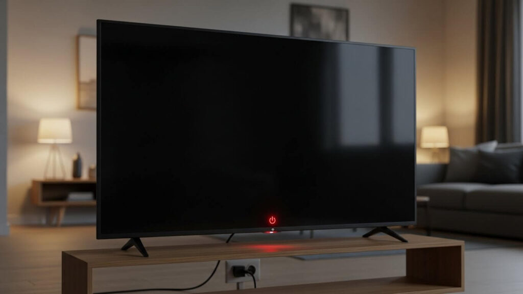 tv não liga mas acende o led do power