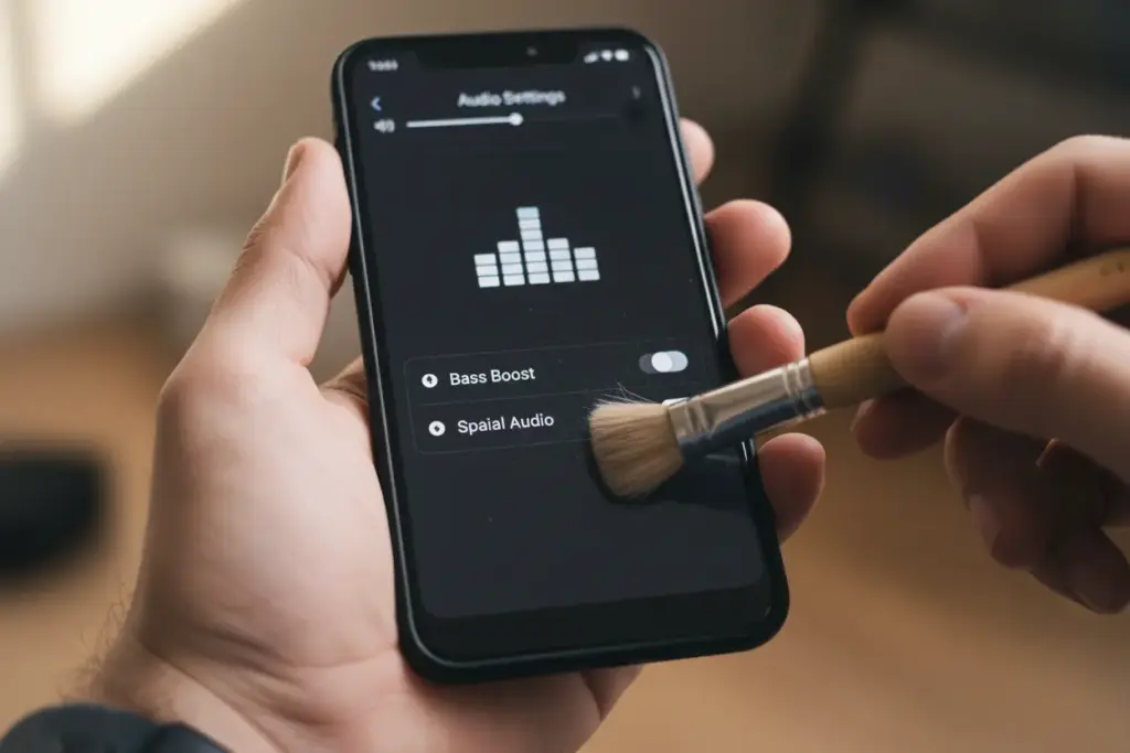 Como Melhorar o Som do Celular? Dicas Essenciais para Áudio Impecável 1 Limpeza de alto-falantes e ajustes de volume do celular