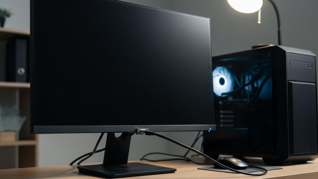 monitor liga mas não aparece imagem