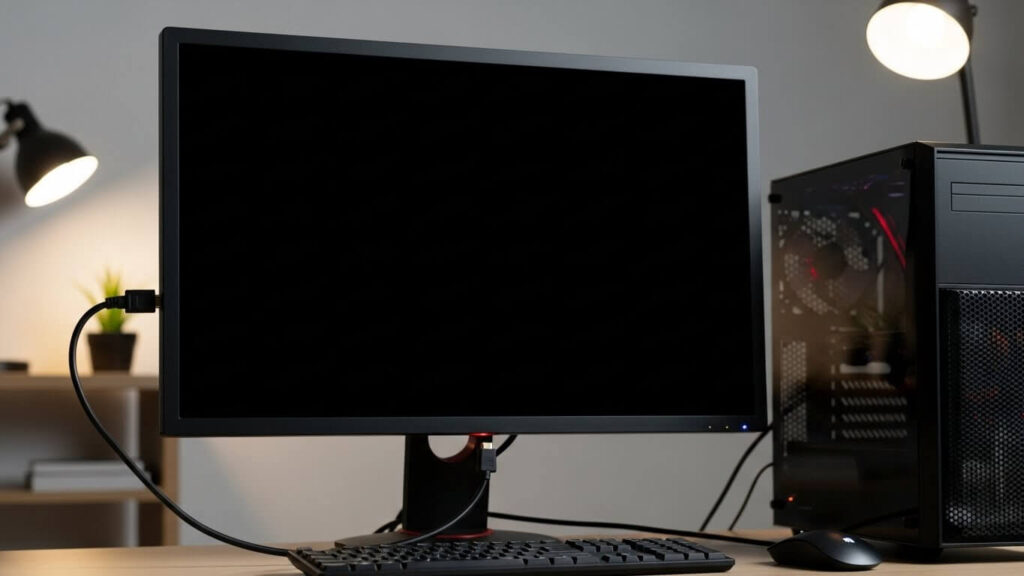 monitor liga mas não aparece imagem