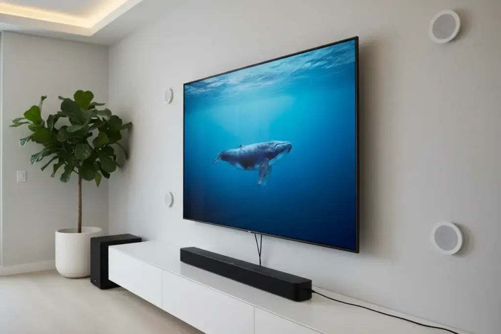 Conexão de soundbar ou home theater à TV Samsung