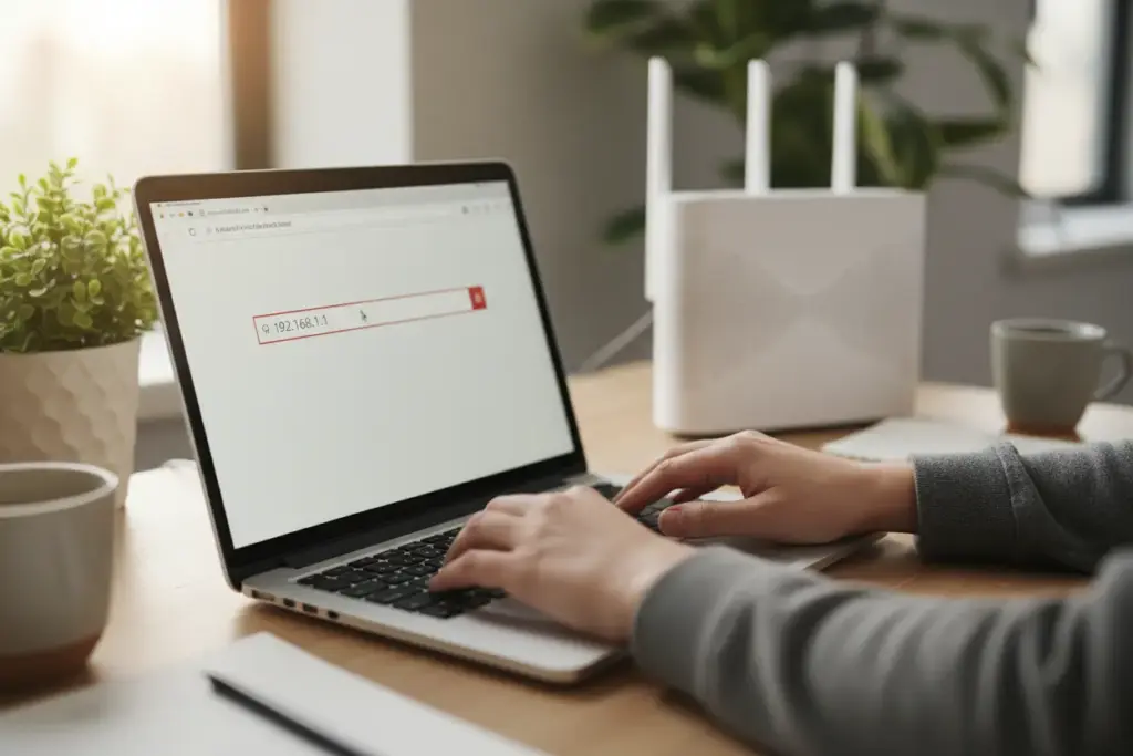 Configurando o roteador através de um notebook