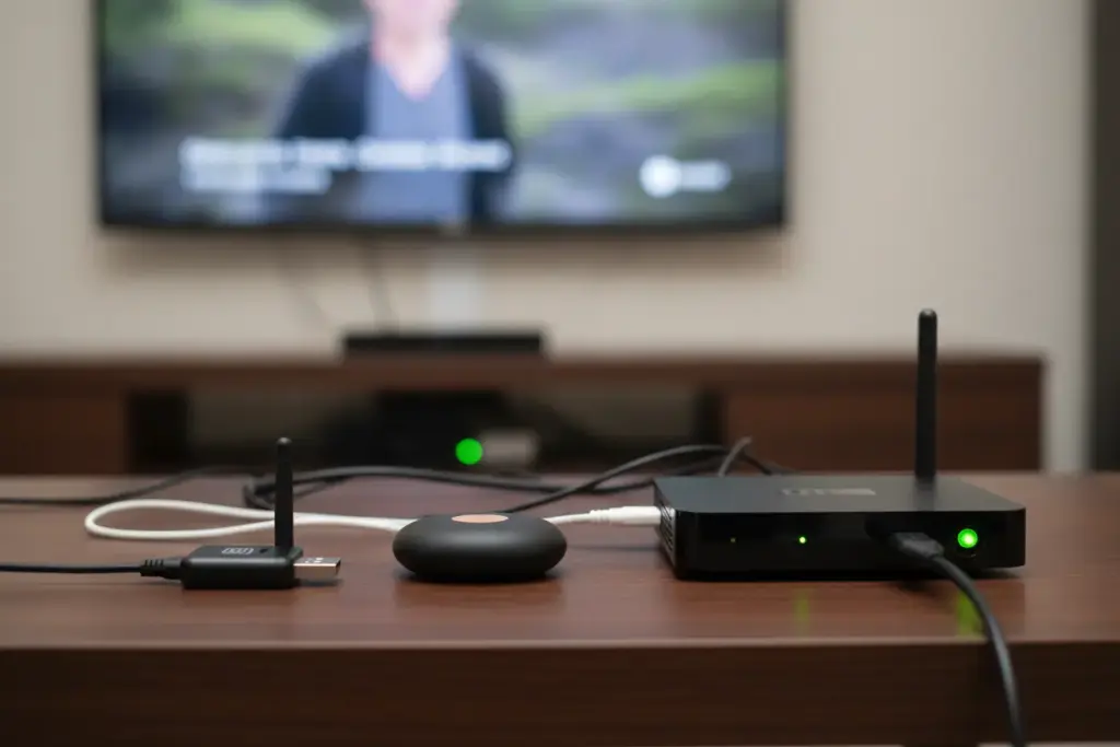 Dispositivos variados para conectar TV à internet