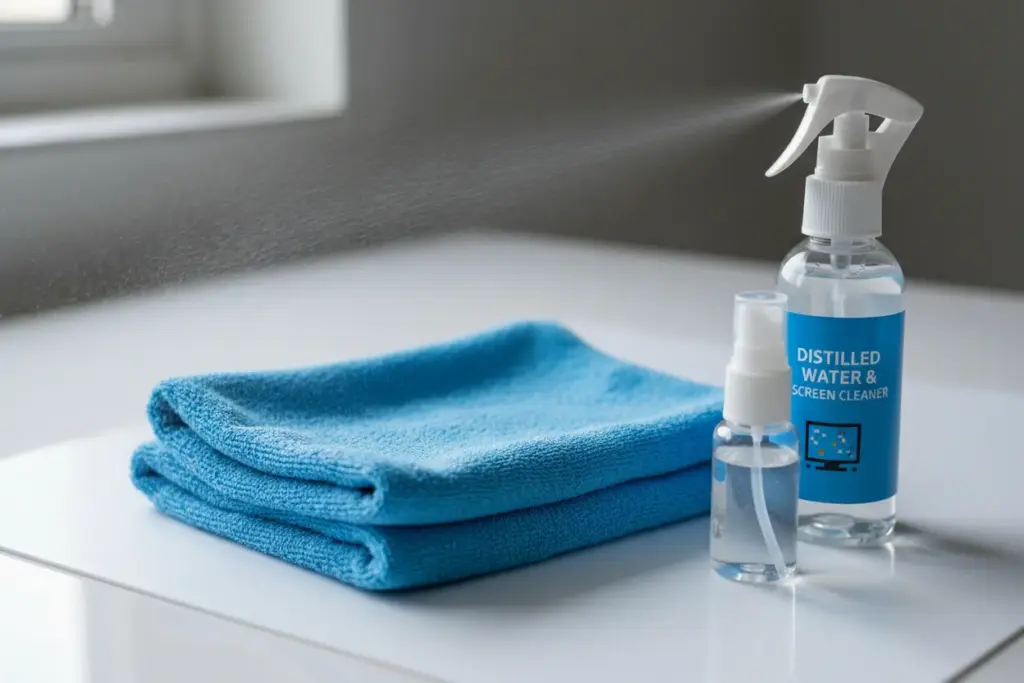 Como Limpar a Tela da Smart TV? Dicas e Técnicas para uma Limpeza Perfeita! 1 Materiais recomendados para limpar telas de TV.