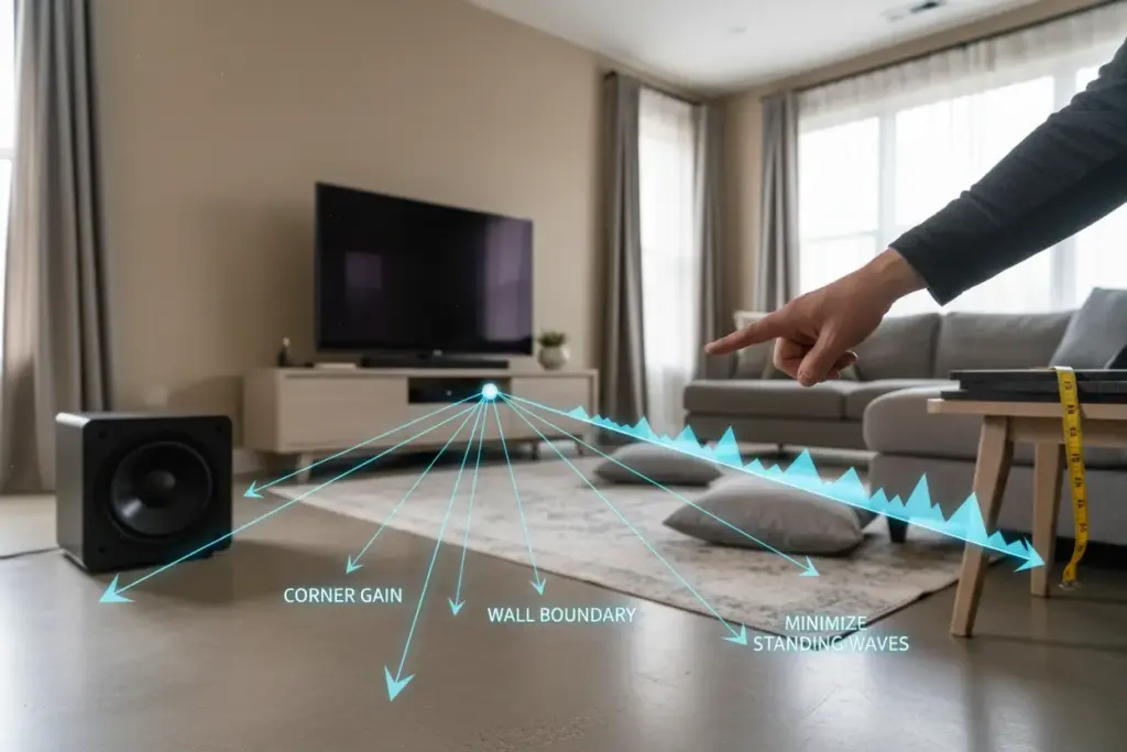 Dicas essenciais para posicionar o subwoofer
