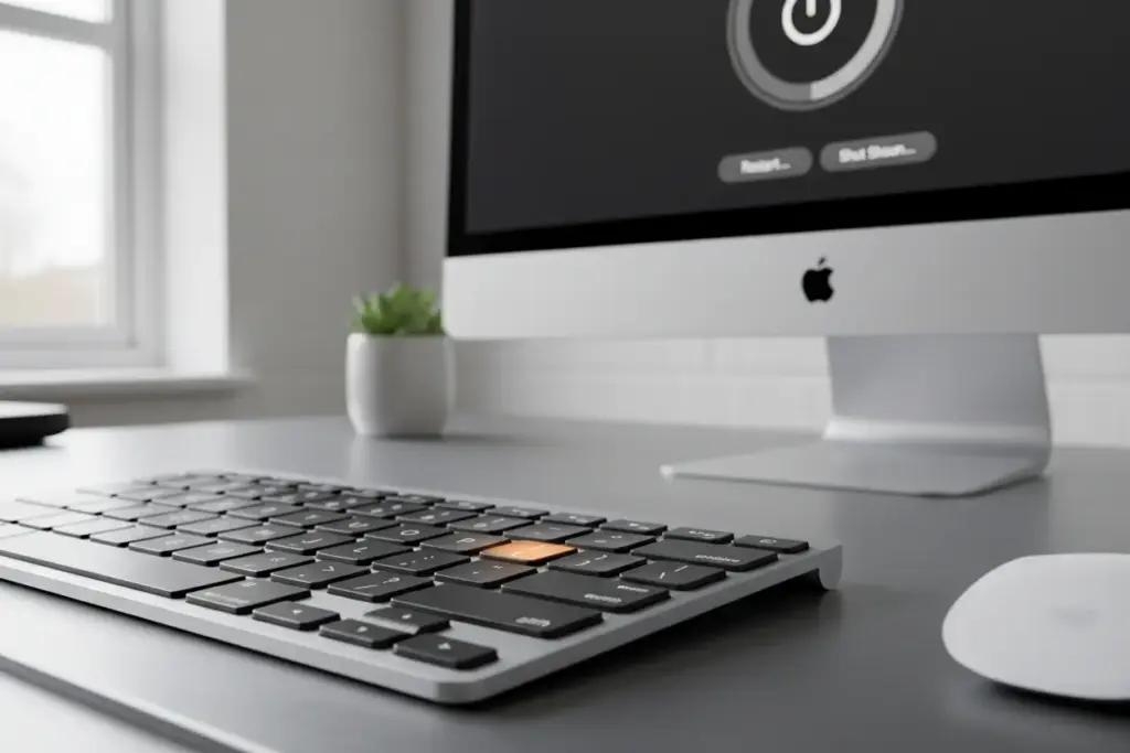 Comandos de teclado para reiniciar o sistema macOS