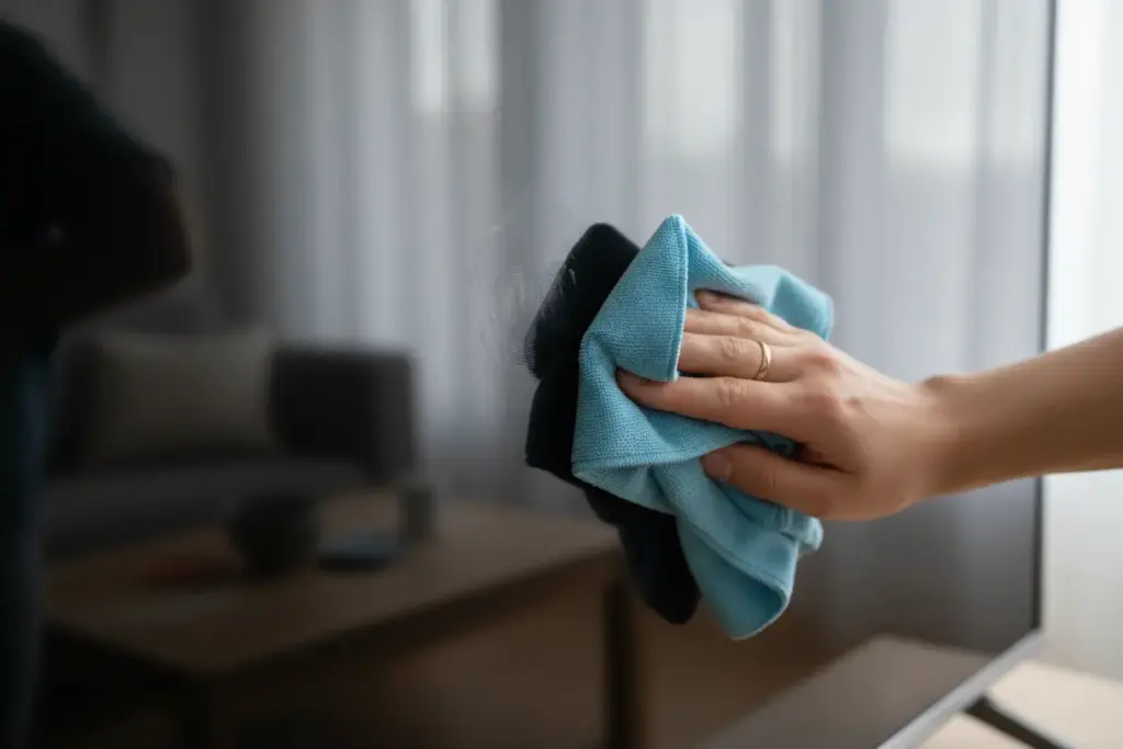 Como Limpar a Tela da Smart TV? Dicas e Técnicas para uma Limpeza Perfeita! 2 Como remover marcas de dedo da tela da Smart TV.