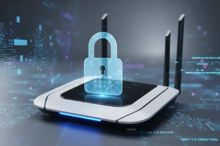 roteador seguro cadeado digital