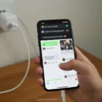 Uso de celular com apps abertos durante o carregamento