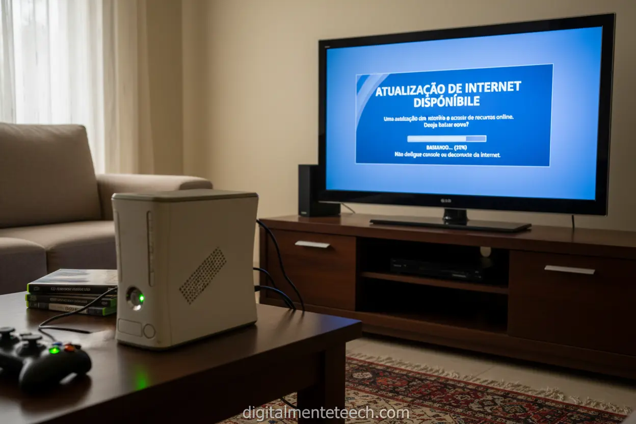 como atualizar um xbox 360 pela internet