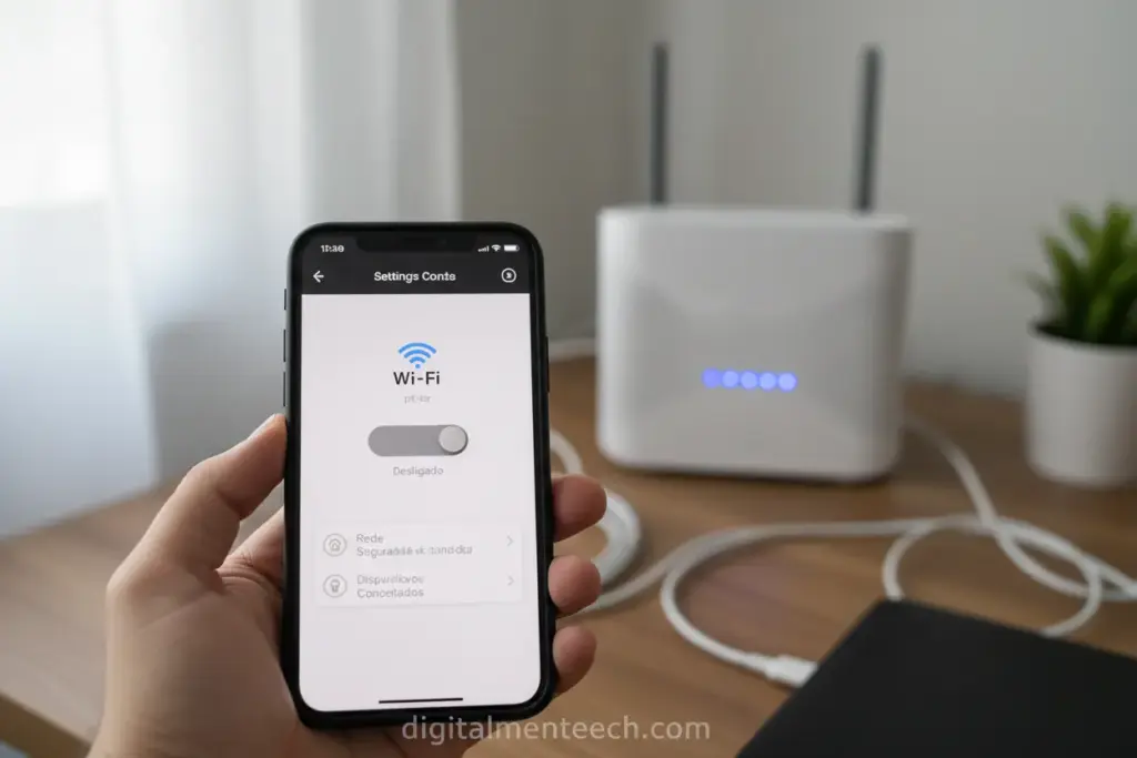 como desligar wifi do roteador pelo celular