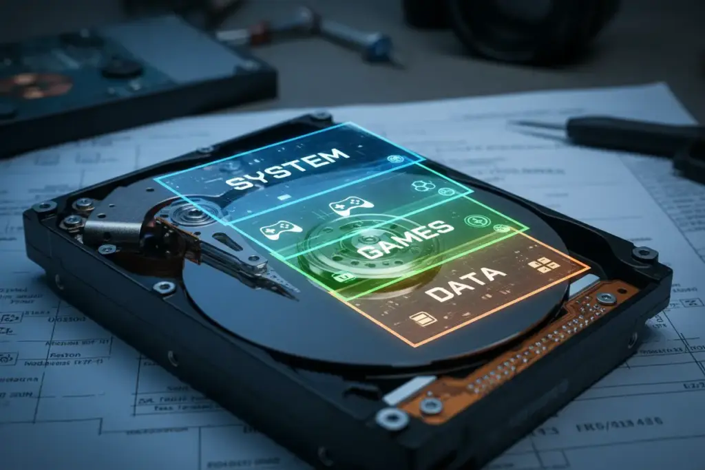 Qual o Formato do HD do Xbox One? Tudo o que Você Precisa Saber! 2 Estrutura de partições internas do HD Xbox One