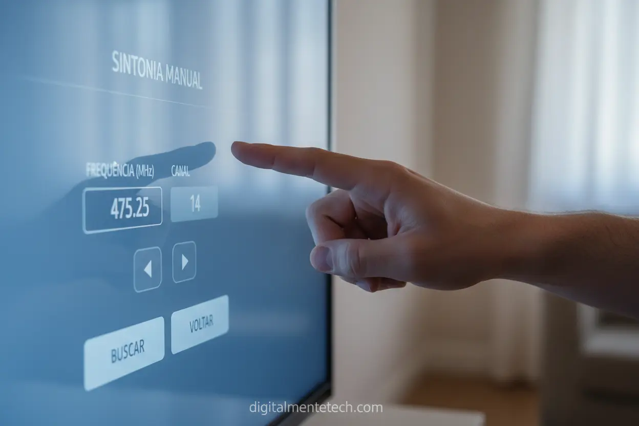 Sintonizando canais manualmente na LG Smart TV