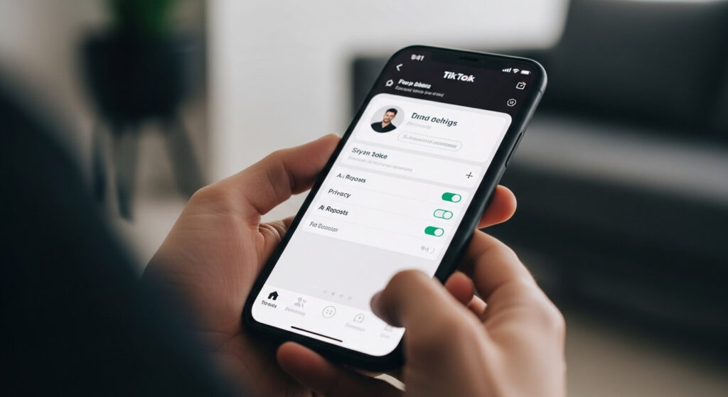 como ocultar os republicados do tiktok