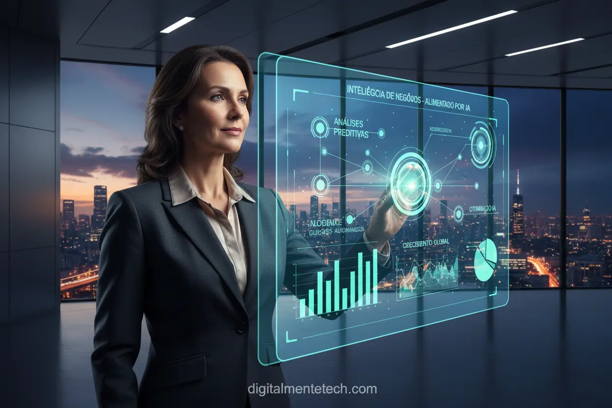 Melhorar produtividade com inteligência artificial em estratégias de negócios.
